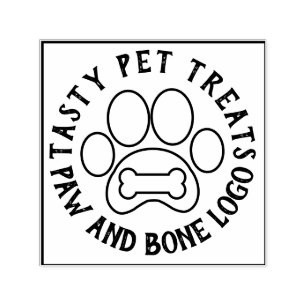 Paw Bone Pet behandelt levensmiddelen Zelfinktende Stempel