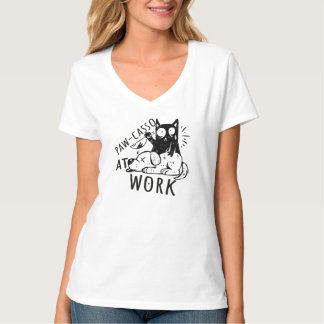 Paw-casso op het werk t-shirt
