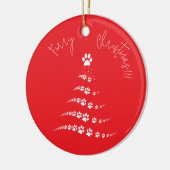 Paw Christmas Tree | Furry Christmas Keramisch Ornament (Links)