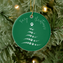 Paw Christmas Tree | Furry Christmas Keramisch Ornament