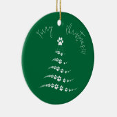 Paw Christmas Tree | Furry Christmas Keramisch Ornament (Rechts)