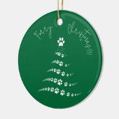 Paw Christmas Tree | Furry Christmas Keramisch Ornament (Links)