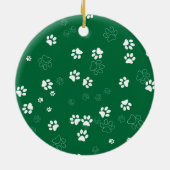 Paw Christmas Tree | Furry Christmas Keramisch Ornament (Achterkant)