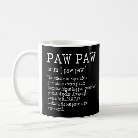 Paw Definition Grandpa Vaderdag Gifts - Ik Koffiemok (Links)