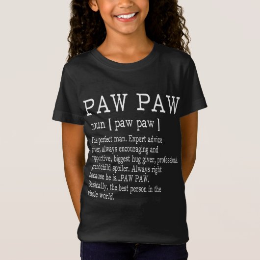 Paw Definition Grandpa Vaderdag Gifts - Ik T-shirt (Voorkant)