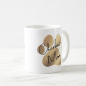 Paw Dog Mam Aangepaste Mok (Voorkant rechts)