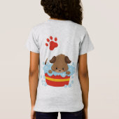 Paw Double-sided Girls' Fine Jersey T-Shirt (Achterkant)
