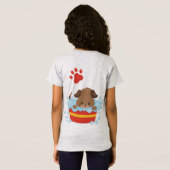 Paw Double-sided Girls' Fine Jersey T-Shirt (Achterkant volledig)
