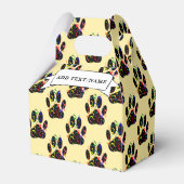 Paw drukt Confetti en Party Streamer op maat Bedankdoosjes (Achterkant)