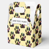 Paw drukt Confetti en Party Streamer op maat Bedankdoosjes (Geopend)