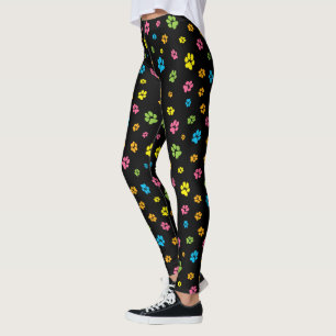 Paw drukt Cute Colorful Pattern-Hondenliefhebbers Leggings