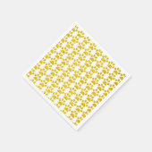 Paw Drukt Gold Glitter White Sparkly Cute Holiday Servet (Hoek)