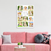 Paw Drukt mijn hoofdartikel Memorial 11 Foto Colla Canvas Afdruk (Insitu (Woonkamer))