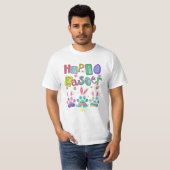 Paw Eggs Happy Paasdag Hond T-shirt (Voorkant volledig)