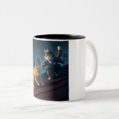 Paw Enforcement: een twee-tonige keramische Mok (Voorkant rechts)