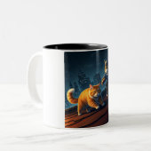 Paw Enforcement: een twee-tonige keramische Mok (Voorkant links)