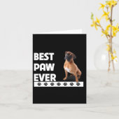 Paw Ever Boxer Bulldog Pap Vaders Dag Hondenliefhe Kaart (Gele Bloem)