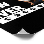 Paw Ever Boxer Bulldog Pap Vaders Dag Hondenliefhe Poster (Hoek)