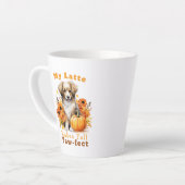 Paw-Fect herfsthond Latte Mok (Linkerhoek)