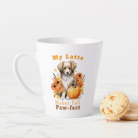  Paw-Fect herfsthond Latte Mok (In situ)