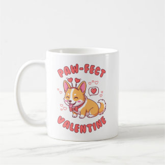 Paw-Fect Valentijnsdag - Corgi Hond Valentijnscade Koffiemok