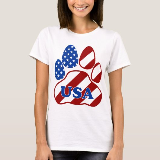 PAW FLAG USA.png T-shirt (Voorkant)