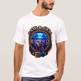 Paw & Gem Luxe Avontuurlijke Huisdierliefhebber T- T-shirt