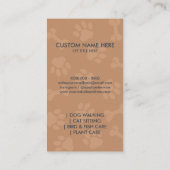 Paw Heart Pet Veterinarian Klantenkaartje (Achterkant)