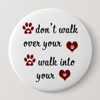 Paw Heart Quote Button