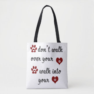 Paw Heart Quote Tas