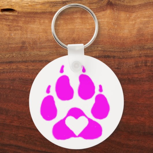 Paw Heart Sleutelhanger (Voorkant)