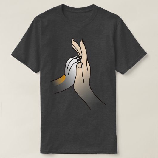 Paw High Five Corgi Dog T-shirt (Design voorkant)