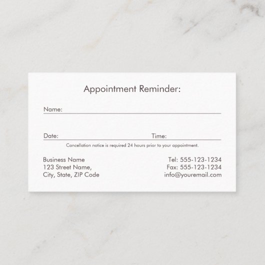 Paw Hond Wandelen Huisdier Zitten Dierenarts Afspr Afsprakenkaartje (Achterkant)