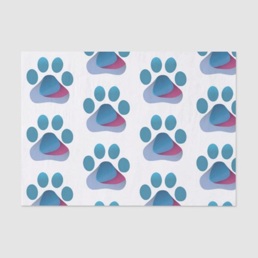 Paw Hug Logo (TM) Tissue Paper Tissuepapier (Voorkant)