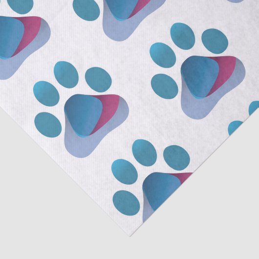 Paw Hug Logo (TM) Tissue Paper Tissuepapier (Detail)