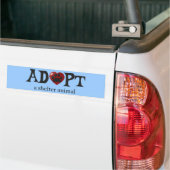 Paw in Red Heart Shelter Animal Bumpersticker (Op Truck)