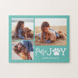 Paw Joy EDITABLE COLOR persoonlijke puzzle Legpuzzel<br><div class="desc">Fotogeschenken maken de beste cadeautjes! Eenvoudig aangepast met jouw tekst en/of foto('s) voor een aangepast uiterlijk. Ontworpen door: Berry Berry Sweet. Uitzicht meer design op www.berryberrysweet.com</div>