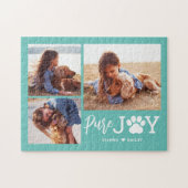 Paw Joy EDITABLE COLOR persoonlijke puzzle Legpuzzel (Horizontaal)