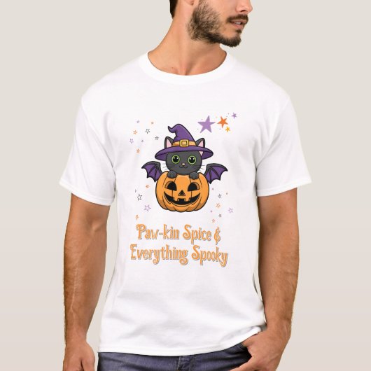 Paw-kin Spice & Everything Spooky | Halloween T-shirt (Voorkant)