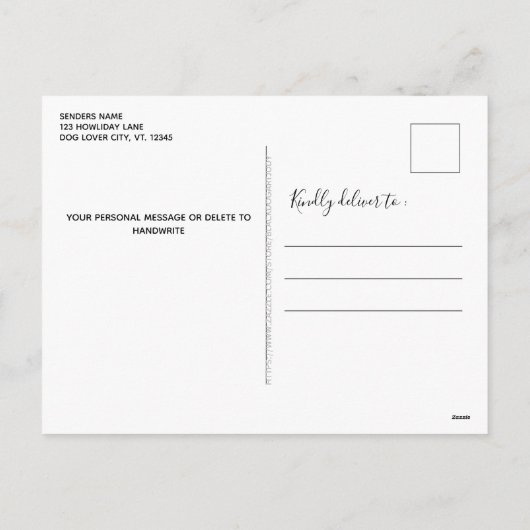 Paw La La La La Blue Buffalo Pset Photo Collage Feestdagenkaart (Achterkant)