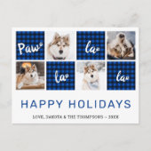 Paw La La La La Blue Buffalo Pset Photo Collage Feestdagenkaart (Voorkant)