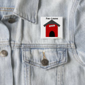 Paw-lease Vierkante Button 5,1 Cm (In situ)