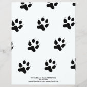 Paw & Leash - Hond Walker Scheur Off Strips Flyer (Achterkant)