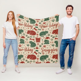 Paw-liday Knuffels Huisdierenvriend Hond Kat Kerst Fleece Deken