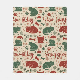 Paw-liday Knuffels Huisdierenvriend Hond Kat Kerst Fleece Deken