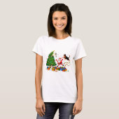 PAW-LIDAY PANIC! Santa’s Furry Mayhem T-Shirt (Voorkant volledig)