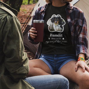 Paw Lijst Pet Foto Naam Memorial toevoegen T-shirt