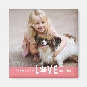 Paw Love Editable Color Magnet