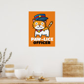 Paw-luisfunctionaris Poster (Keuken)