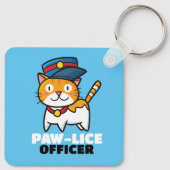 Paw-luisfunctionaris Sleutelhanger (Achterkant)